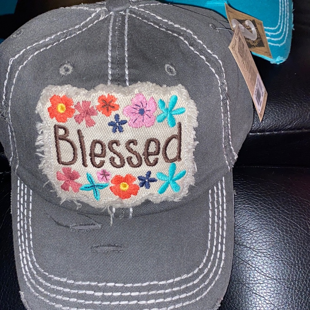 Gray “Blessed” Hats